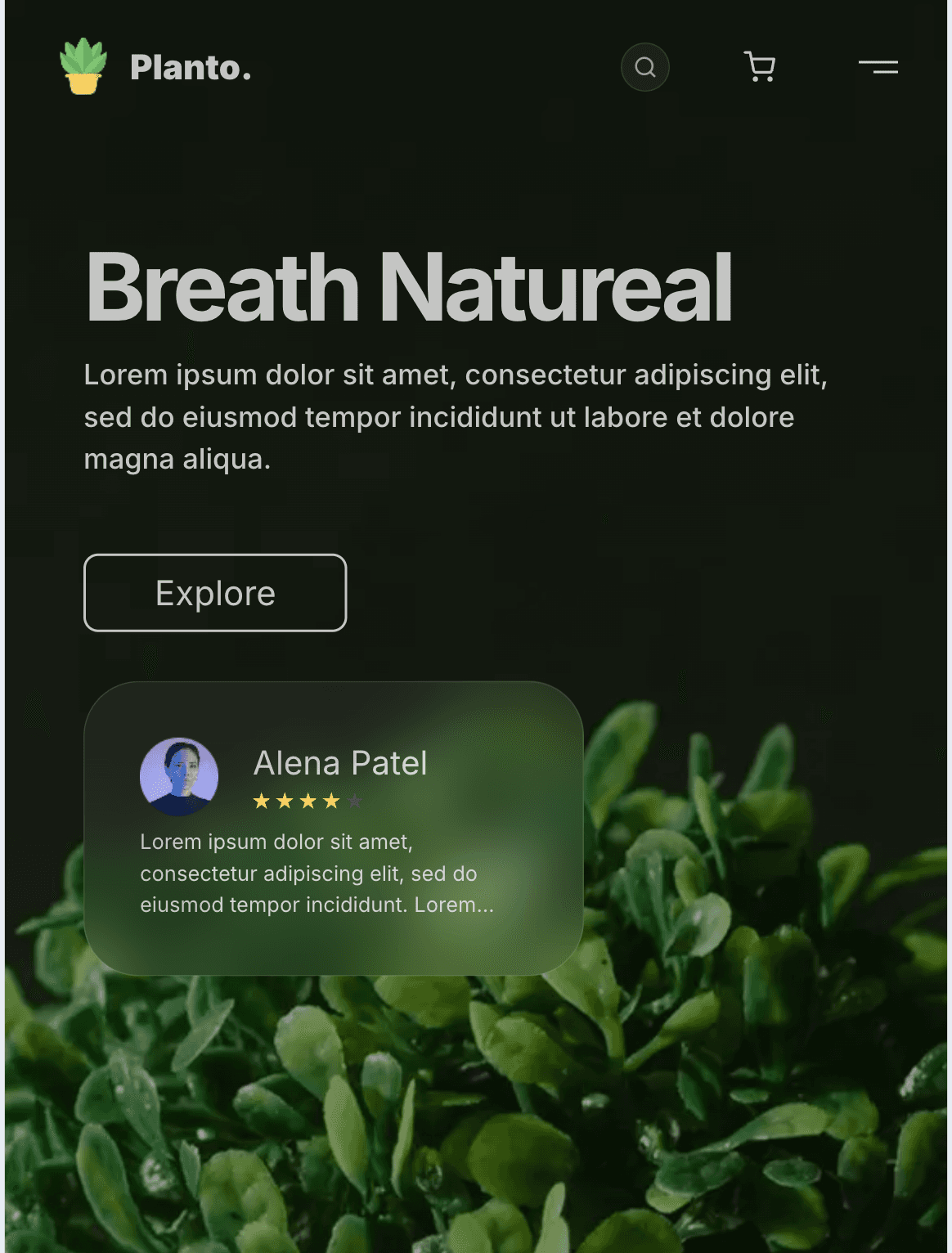 Next.js & React - Pixel-Perfect UI | Parallax & Glassmorphism 1