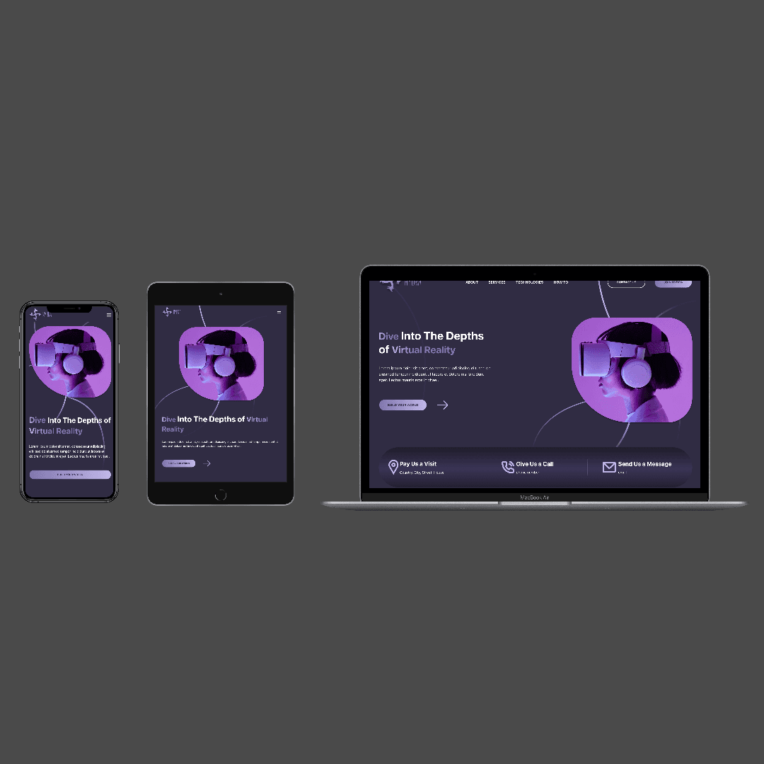 Creative, modern landing page with animation 0