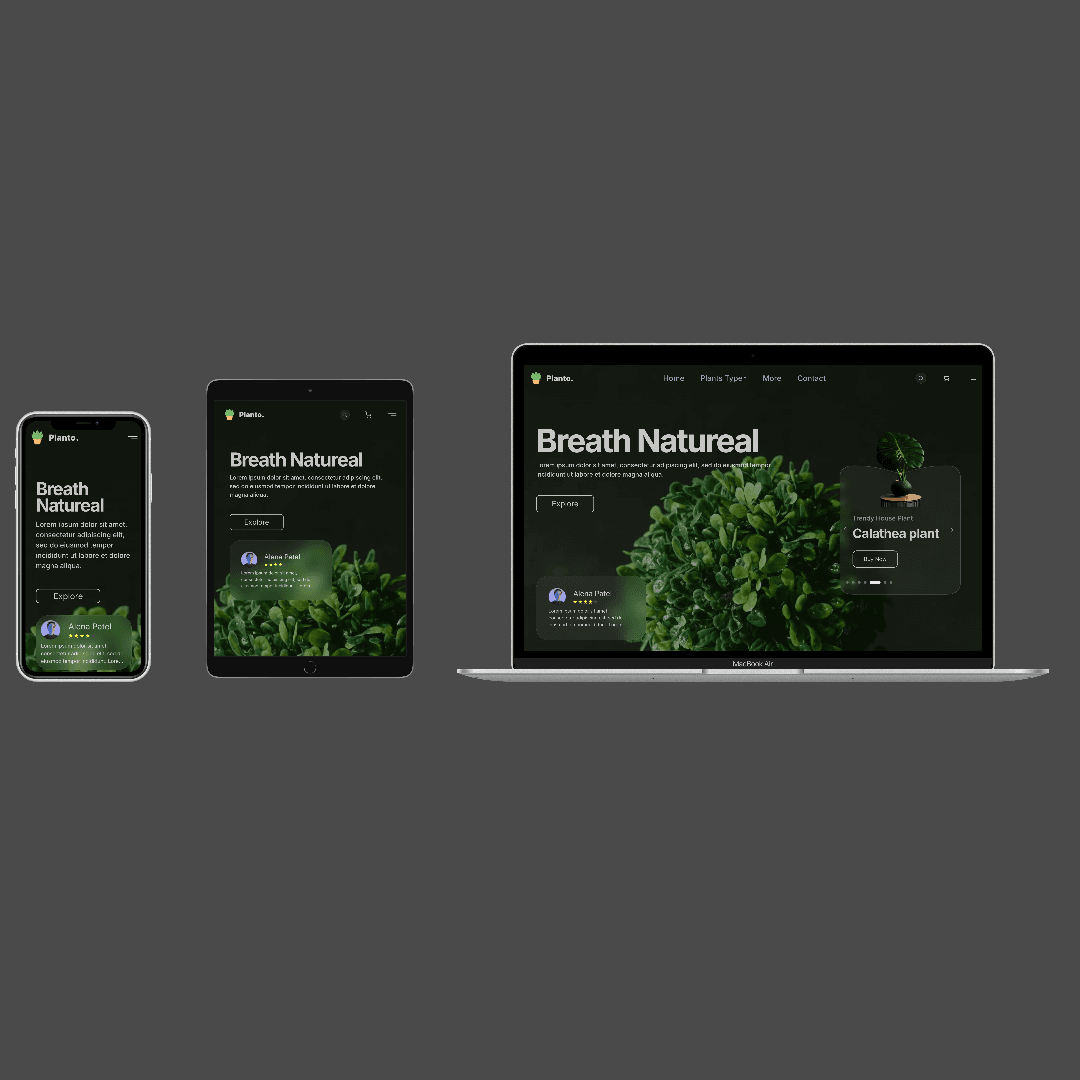 Next.js & React — Pixel-Perfect UI | Parallax & Glassmorphism
